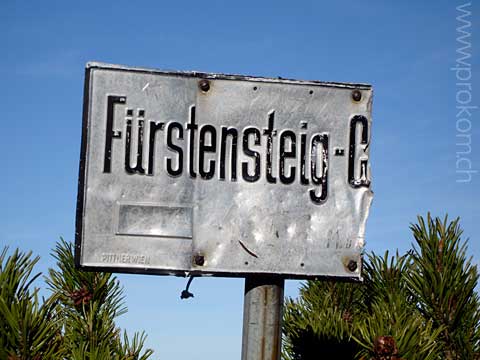Tafel Fürstensteig-Gaflei
