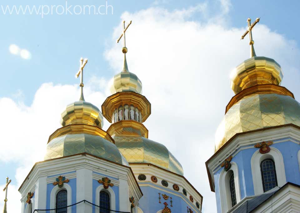 St.-Michaels-Kloster, Kiev: die goldenen Kuppeln