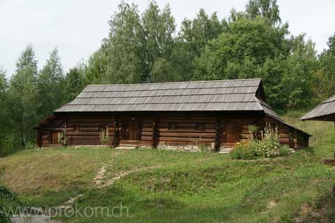 In bergigen Gegenden wie den Karpaten verwendete man Holz zum Decken der Dächer