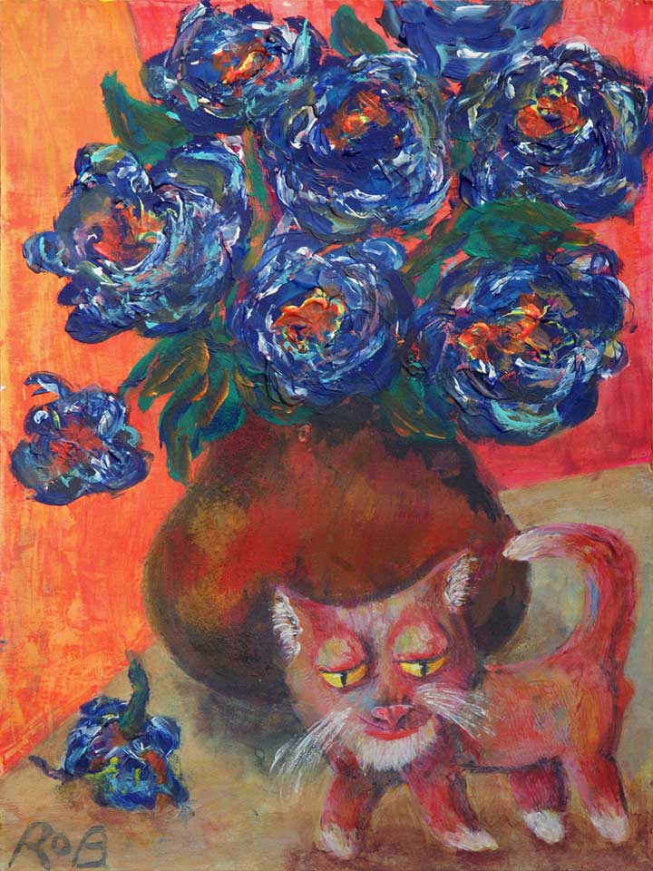 Stillleben blaue Rosen | Still life blue roses | Натюрморт синие розы
